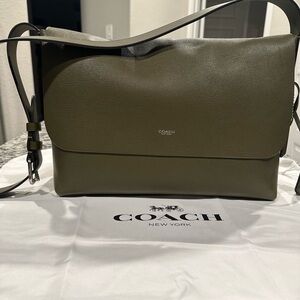 Coach Olive Green Ludlow Messenger Bag